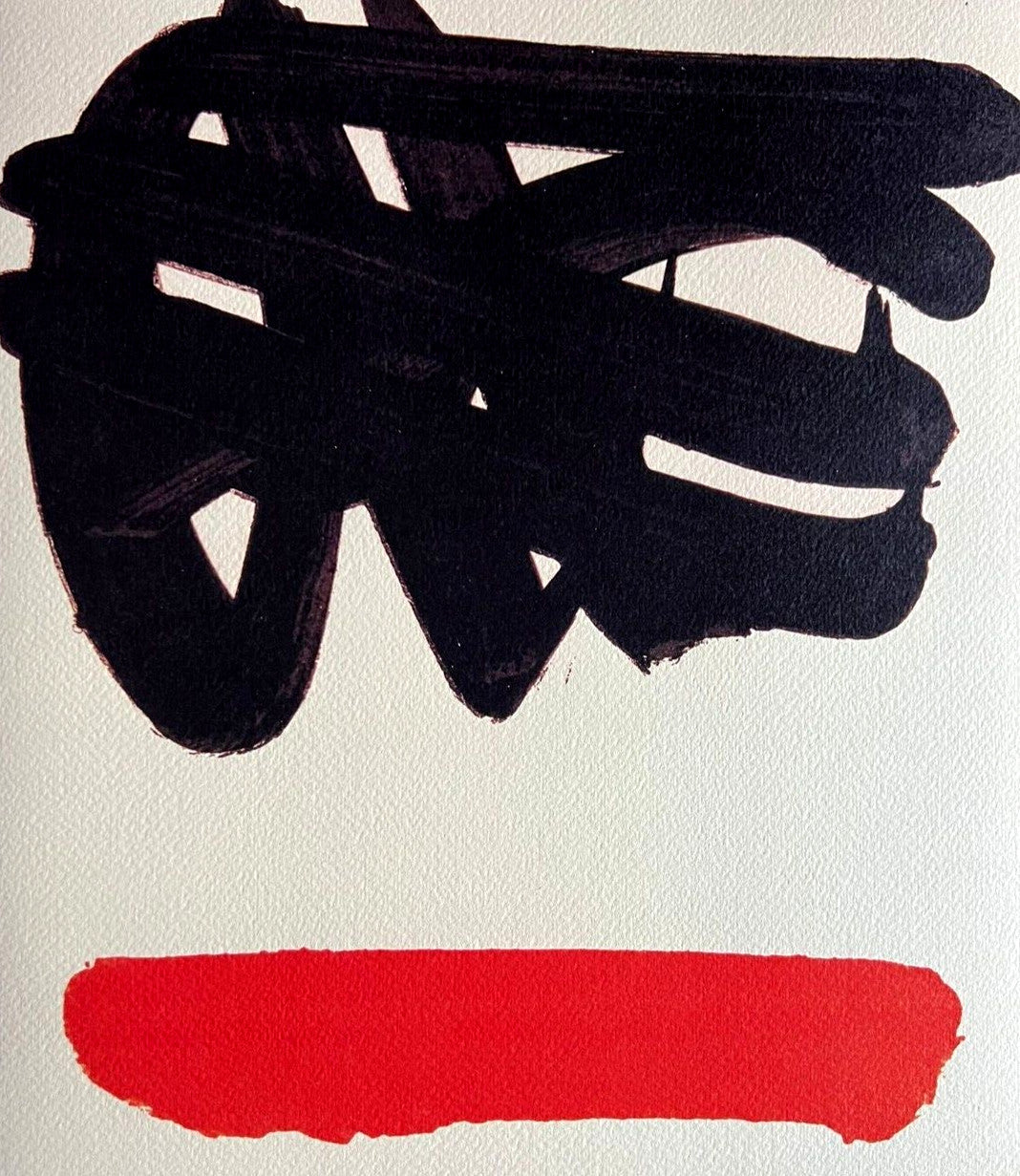 Pierre Soulages Coa 1995 Signed Op Numbered