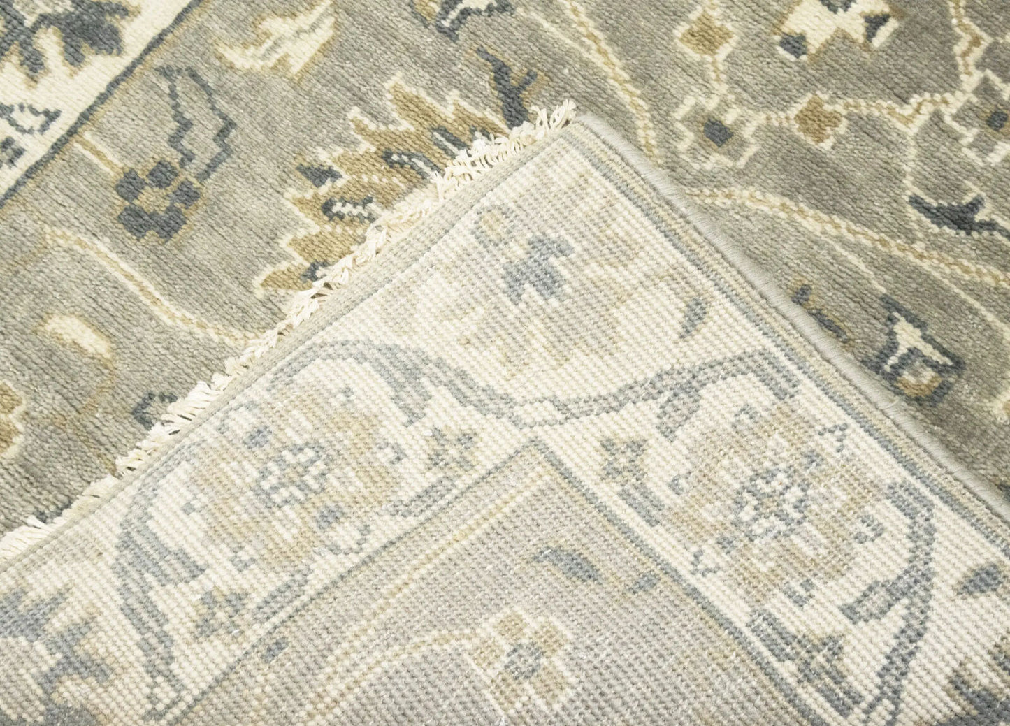 2'6X8 Ft Hand-Knotted Oushak Chobi Wool Runner