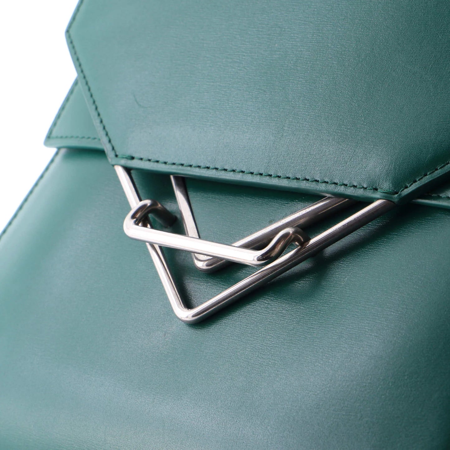 Bottega Veneta Clip Flap Bag Leather