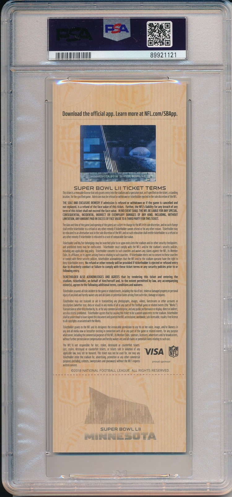 Nick Foles Signed/Inscr 2018 Super Bowl 52 Lii