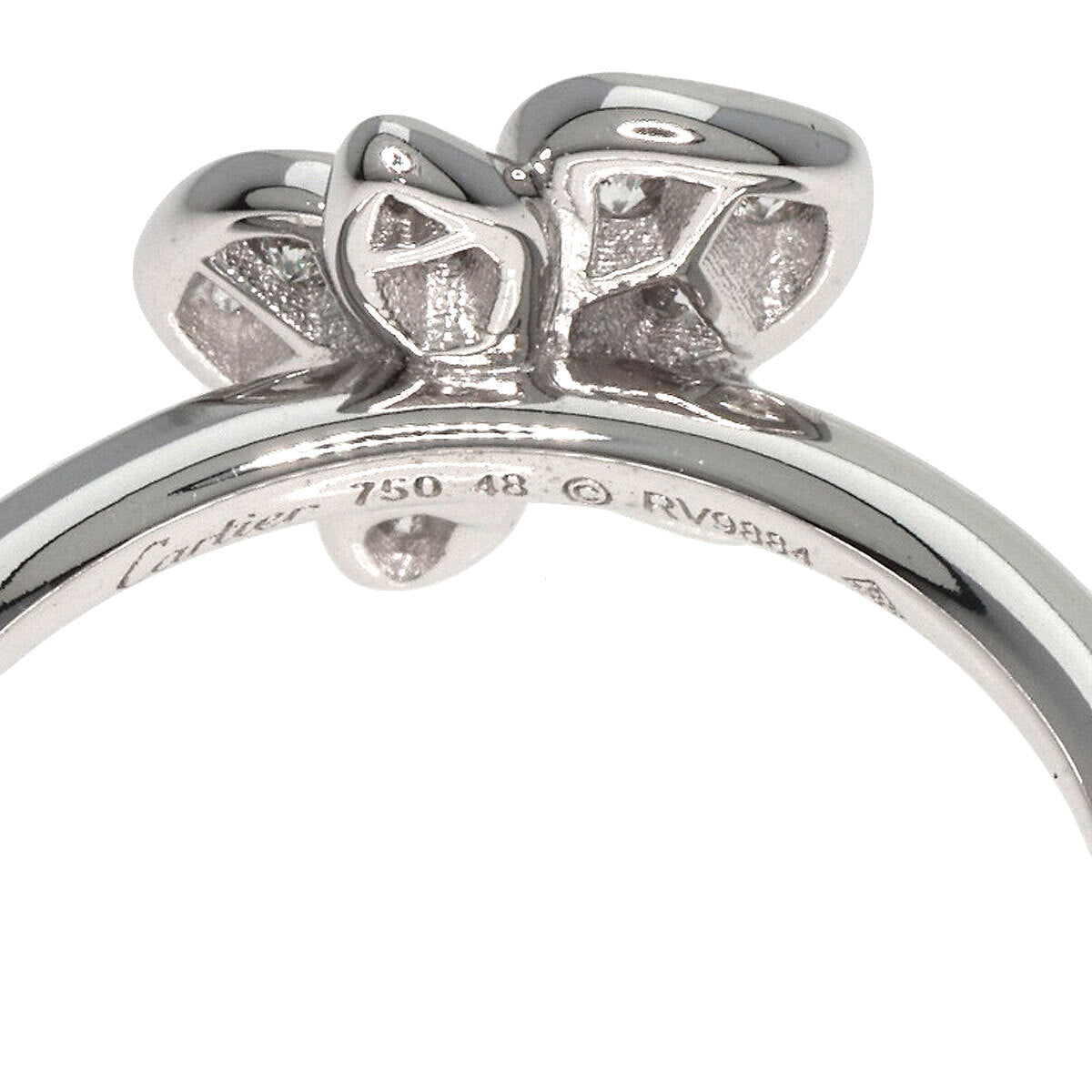 Cartier Ring Caresse Drukide Diamond #48 K18