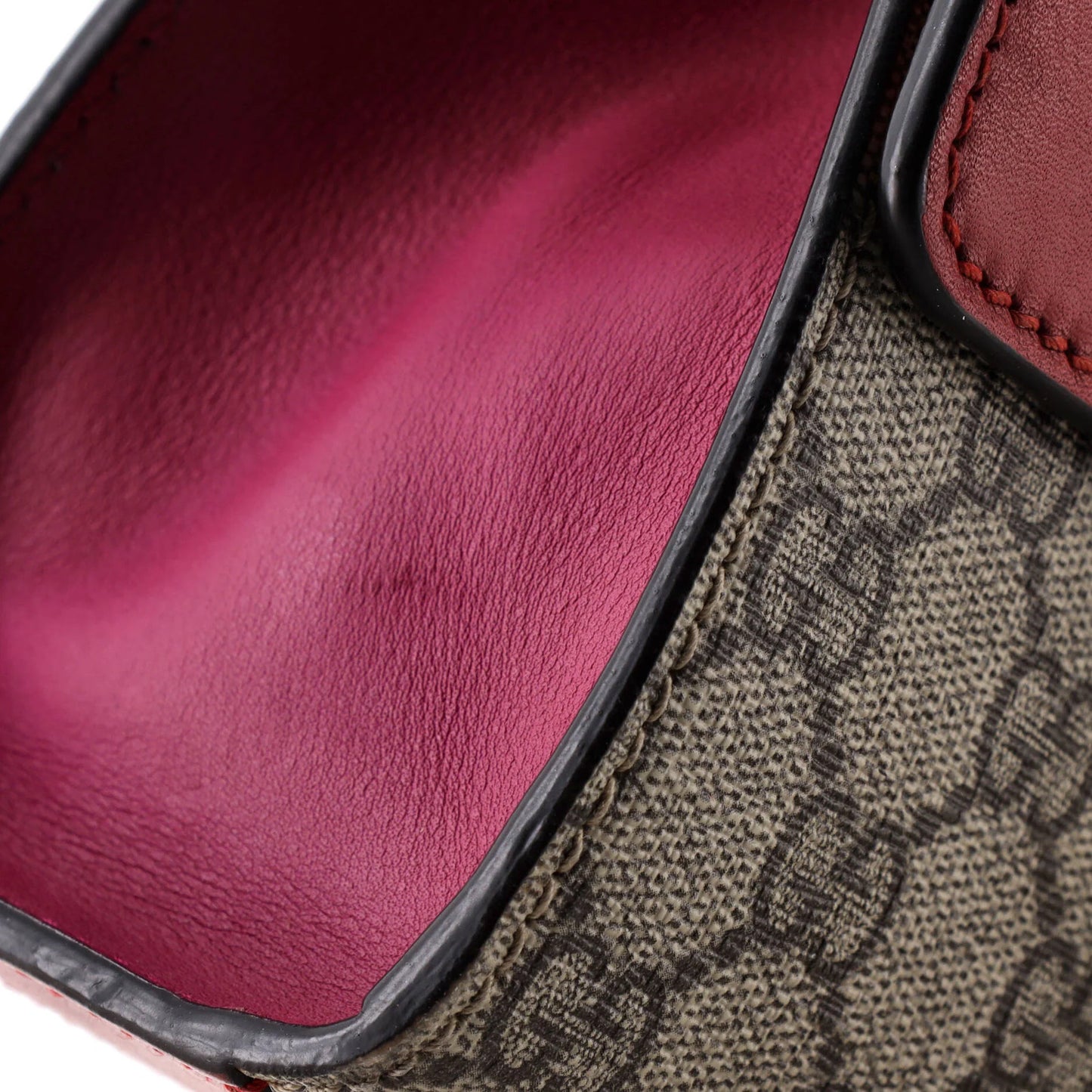 Gucci Padlock Shoulder Bag Gg Coated Canvas And Leather Small