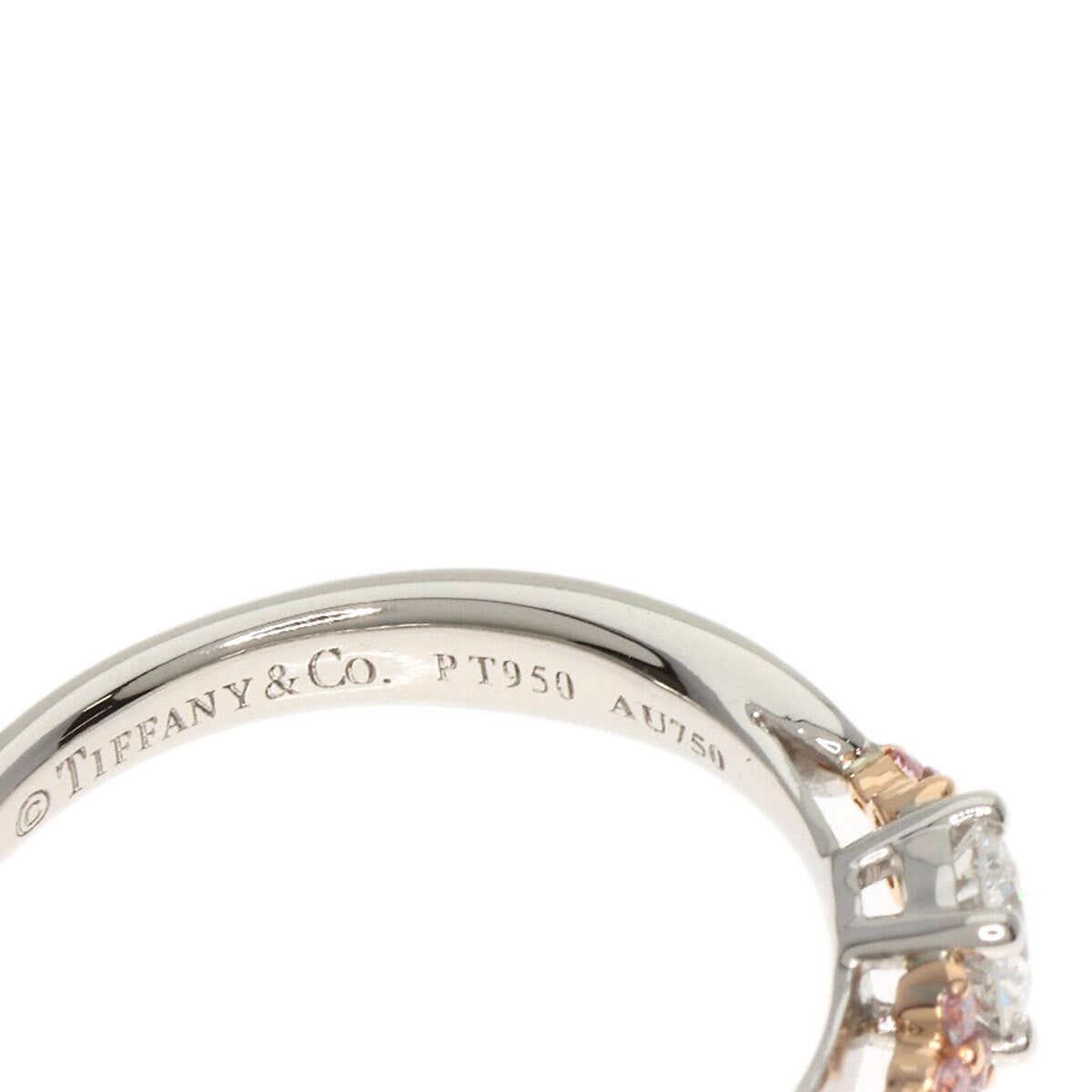 Tiffany&Co. Ring Harmony Cluster Pink Diamond