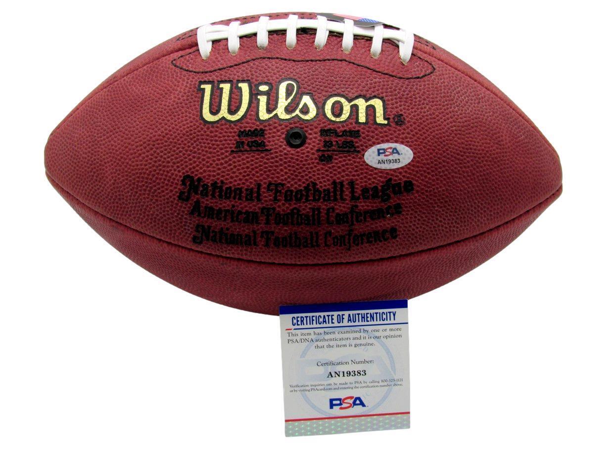 Johnny Unitas Hof Signed/Auto Wilson Nfl Football