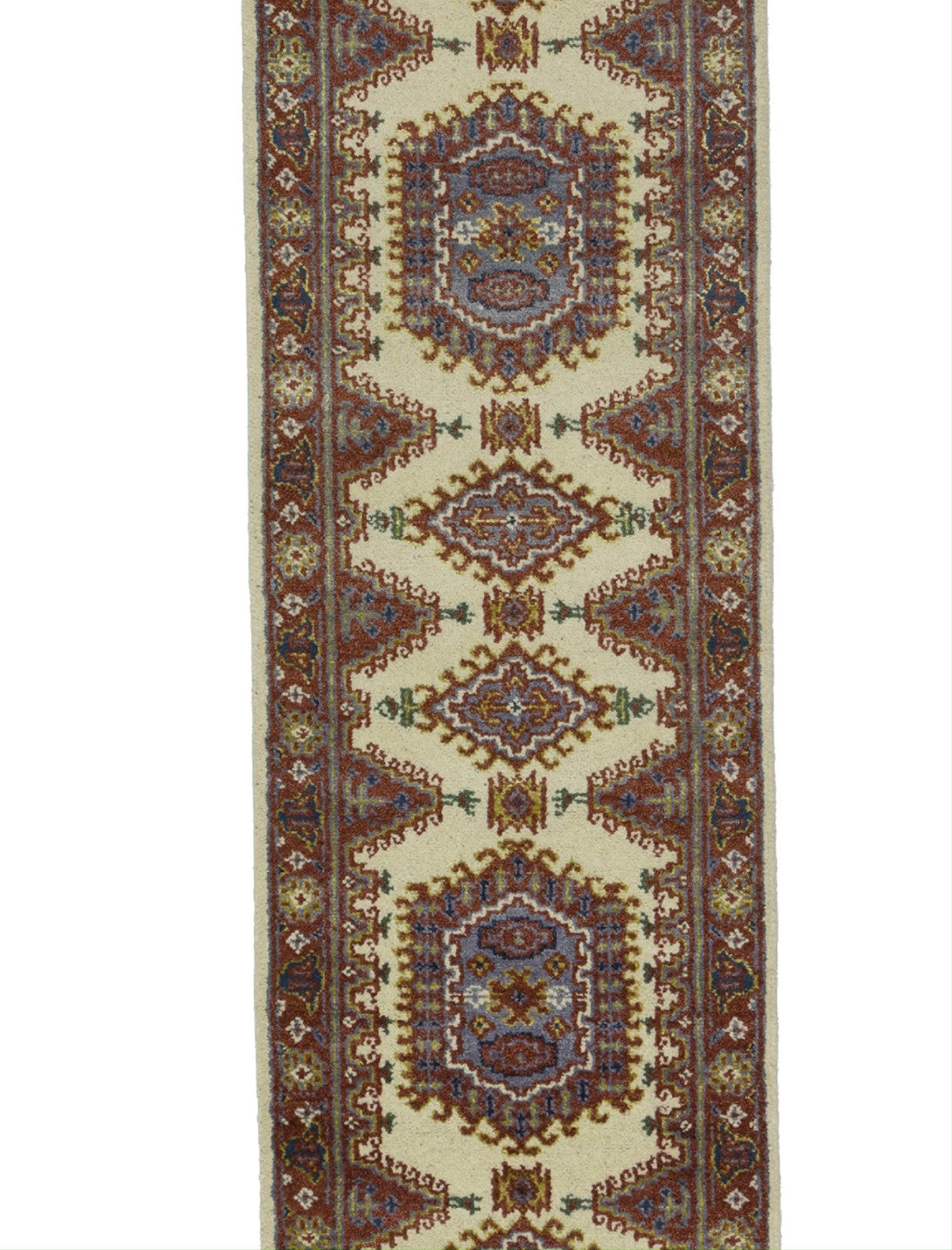 Indo-Viss Tribal Wool Runner Rug Oriental Farmho