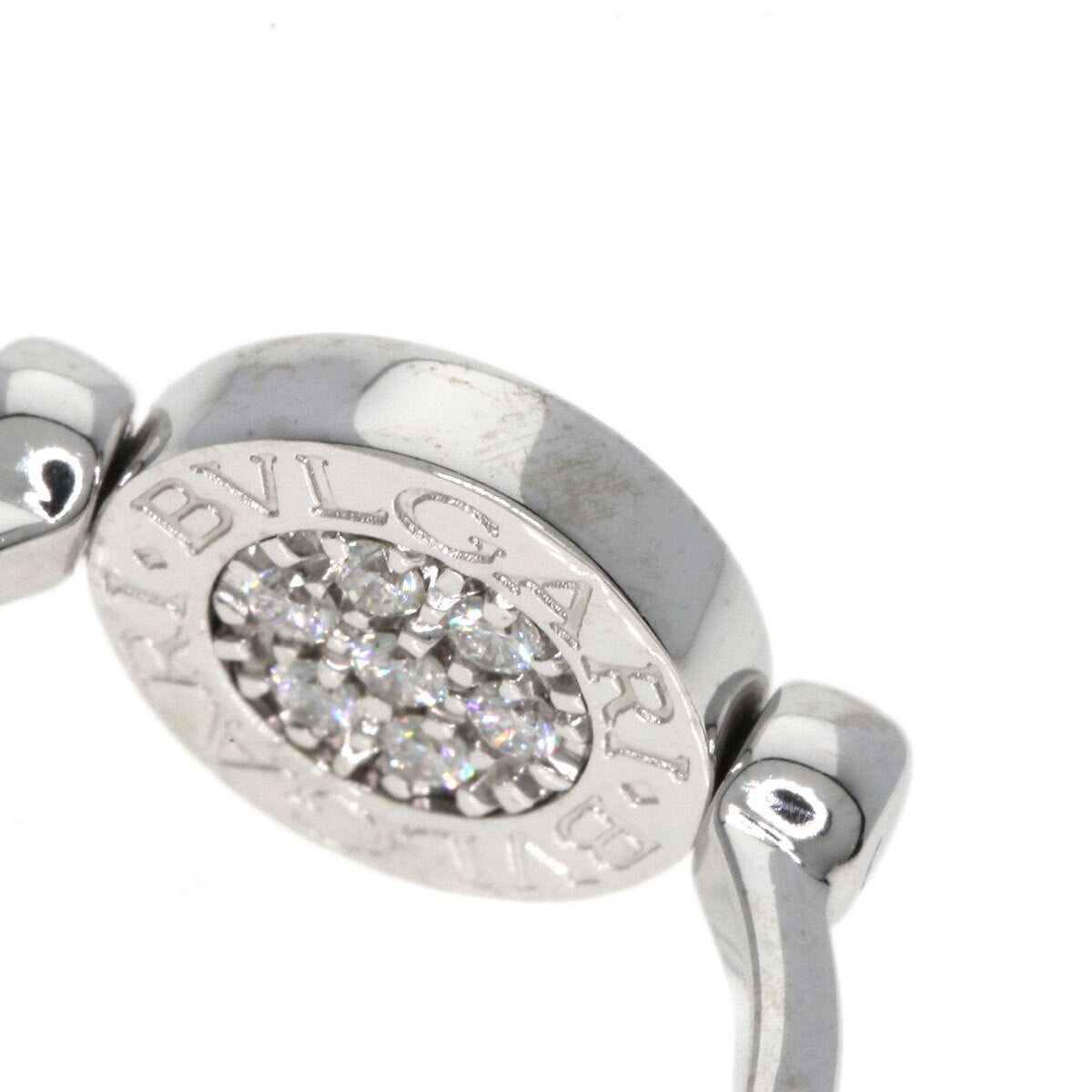 Bvlgari Ring Bvlgari Bvlgari Flip Diamond Onyx