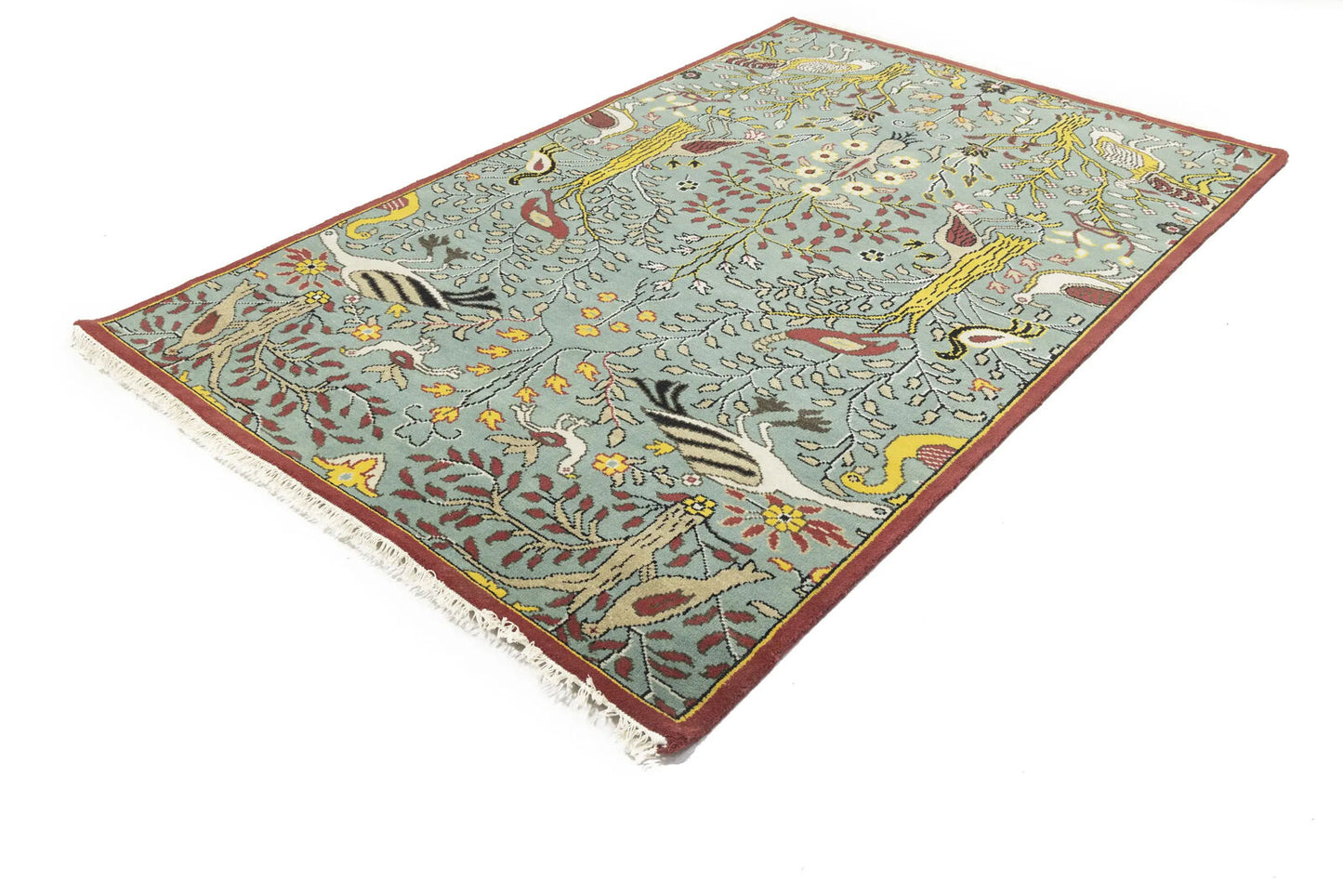 Handmade Chobi Oriental Rug 6X9 Ft Pictorial
