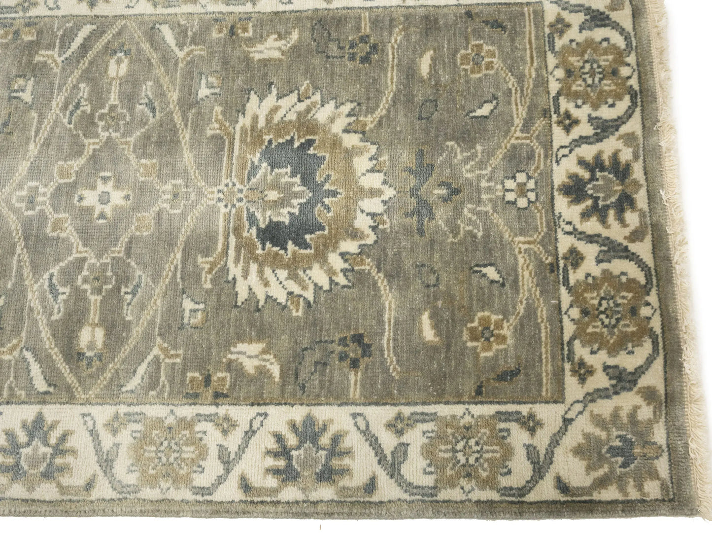 2'6X8 Ft Hand-Knotted Oushak Chobi Wool Runner