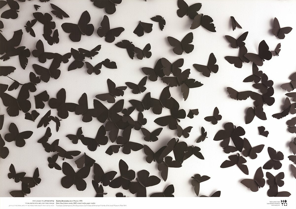 Carlos Amorales Black Cloud " Poster Contemporary Black & White