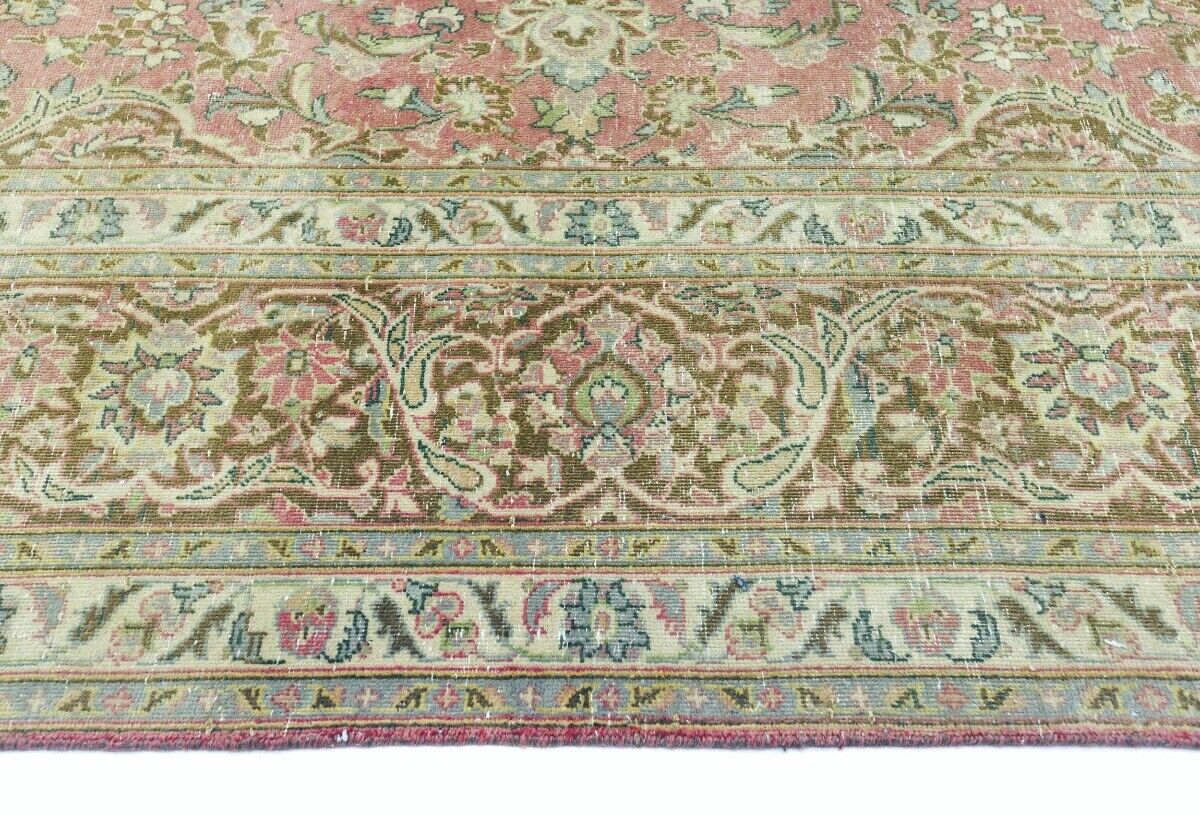 10X15 Antique Distressed Oriental Rug Muted