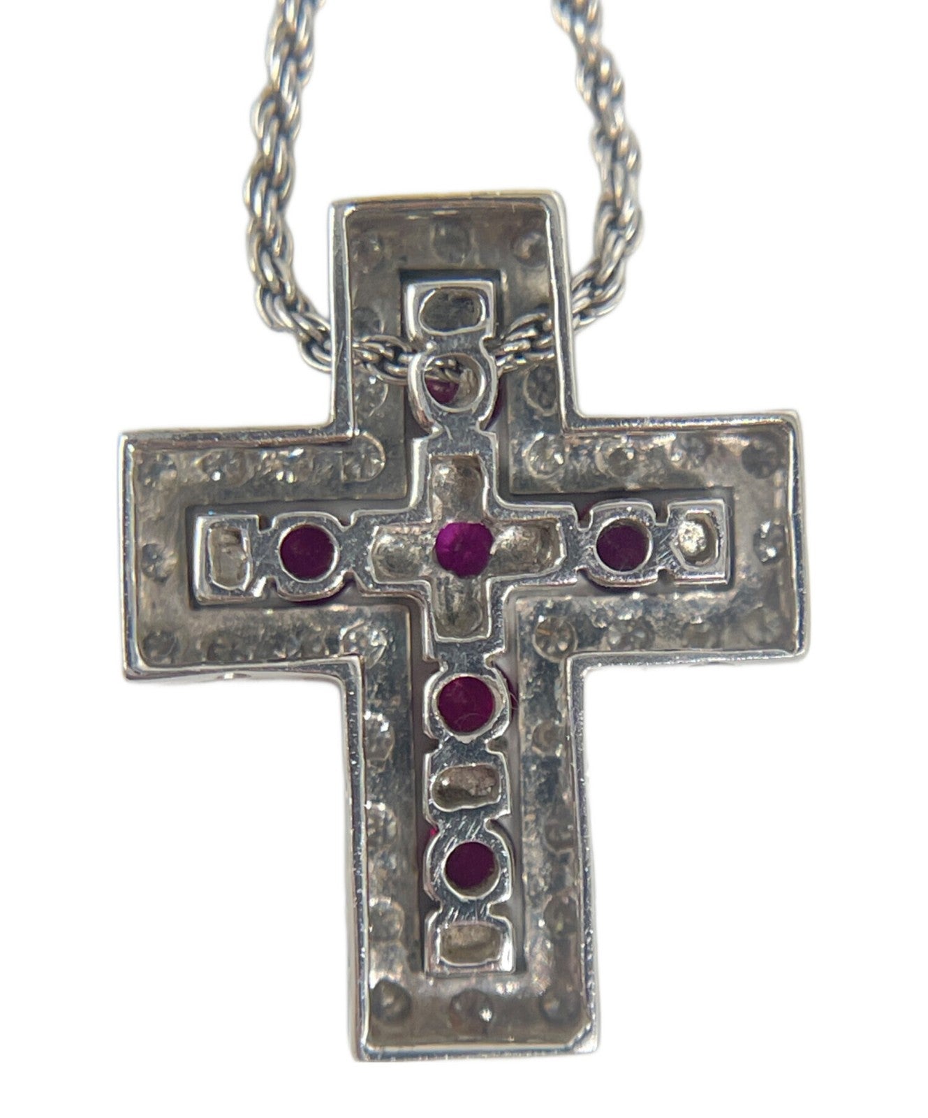 Damiani Belle Epoque Cross Necklace
