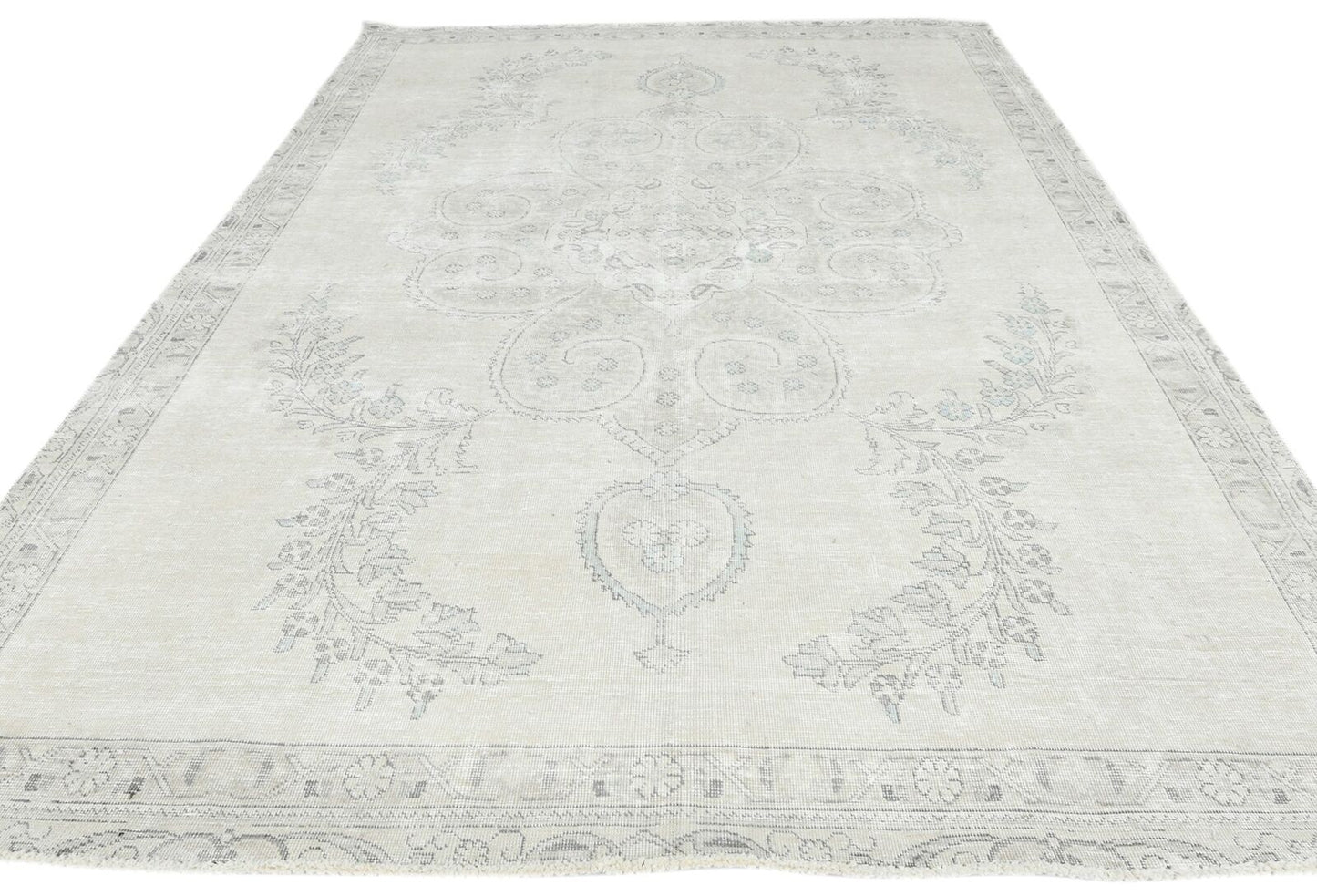 Handmade Distressed Vintage Oriental Rug 7X10 ft