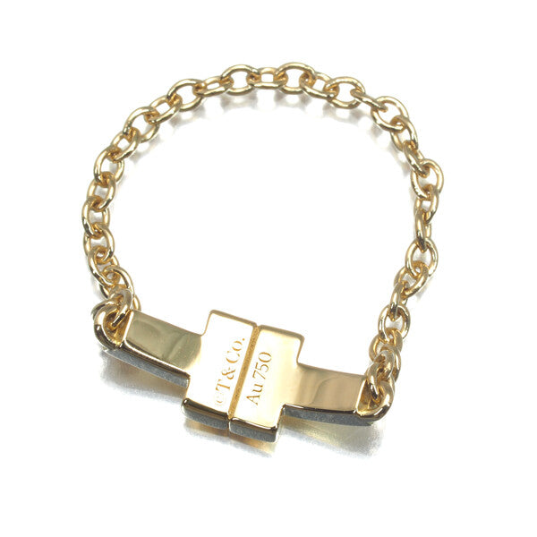 Tiffany&Co. Ring Tiffany T Chain Pinky Us2.75-3 18K 750 Yellow Gold