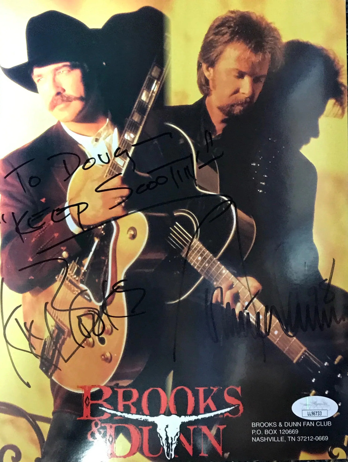 Kix Brooks & Ronnie Dunn Autographed 8X10 Photo (Jsa)