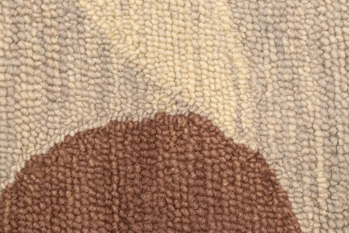 Rare Abstract Style Hand-Tufted Rug Foyer Size