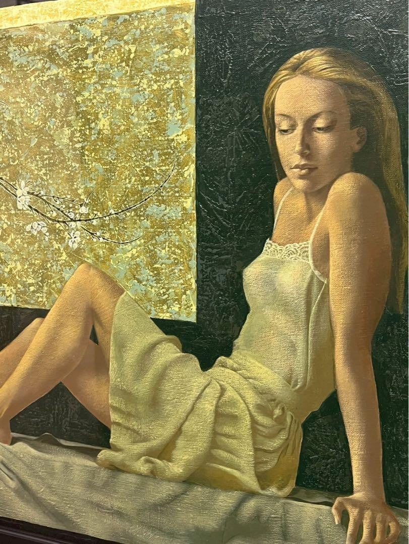 Irina Batakova (Russian, B.1960S) Oil Painting 2008 Plum Blossom Signed Origin