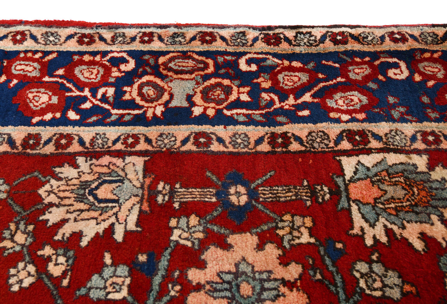 Hand-Knotted Wool Oriental Rug Allover Floral