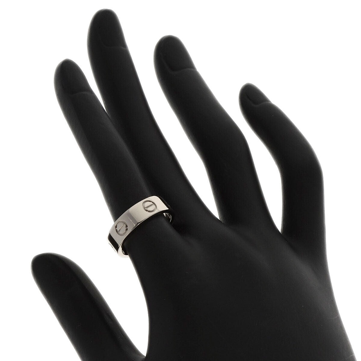 CARTIER Ring love ring #51 K18 White Gold
