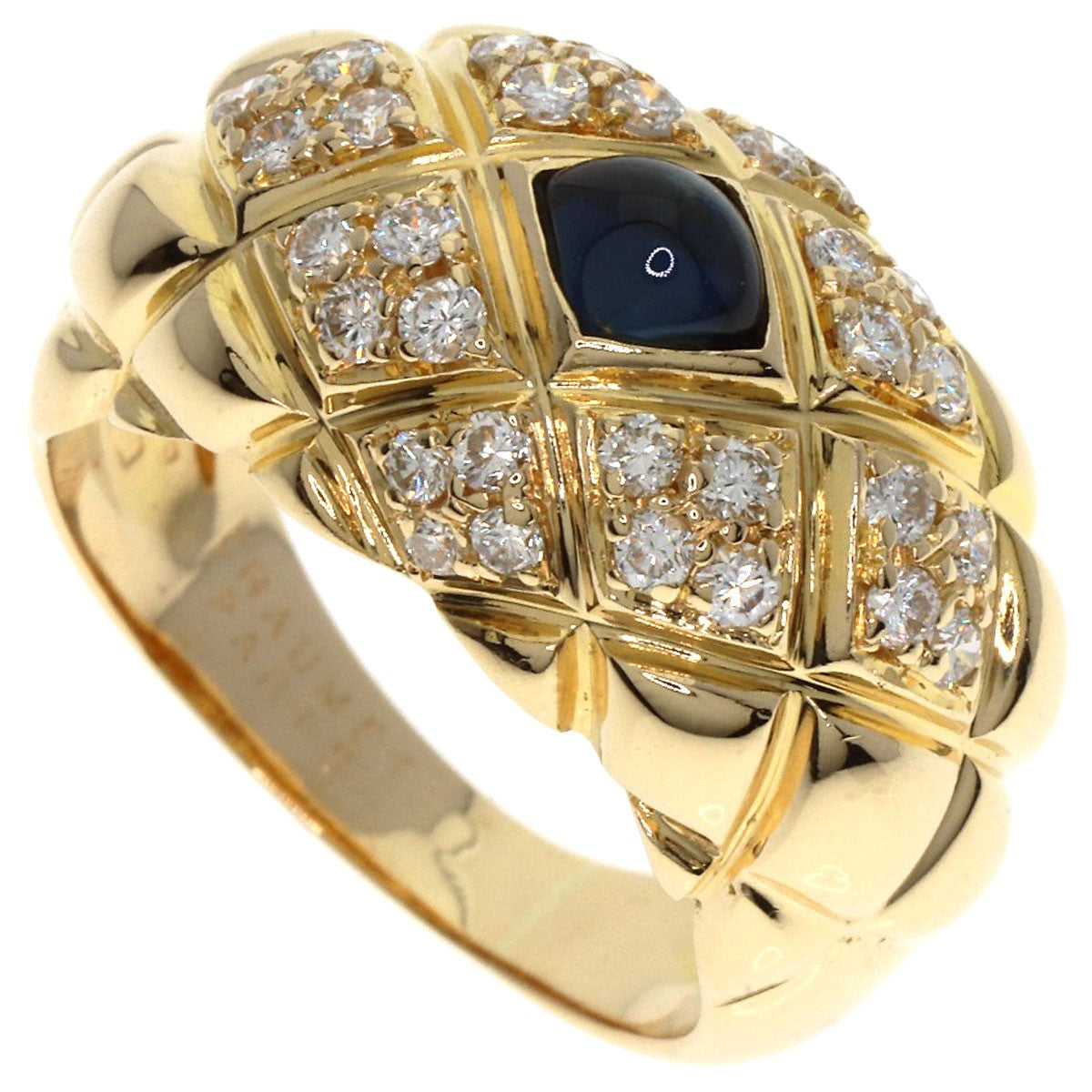 Chaumet Belcordriere Sapphire Diamond Ring K18