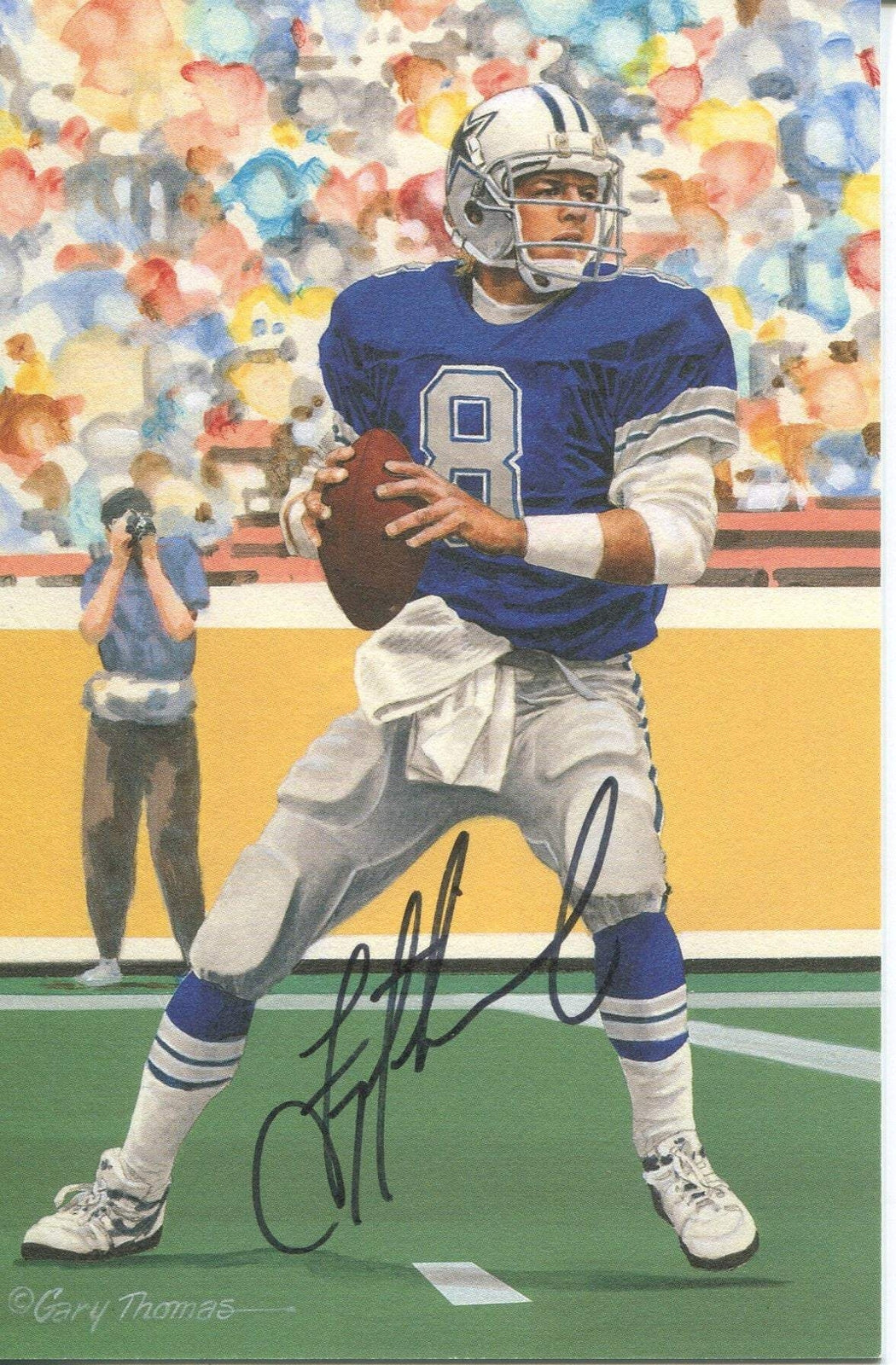 Troy Aikman 1St Day Cover Envelope (Jsa)