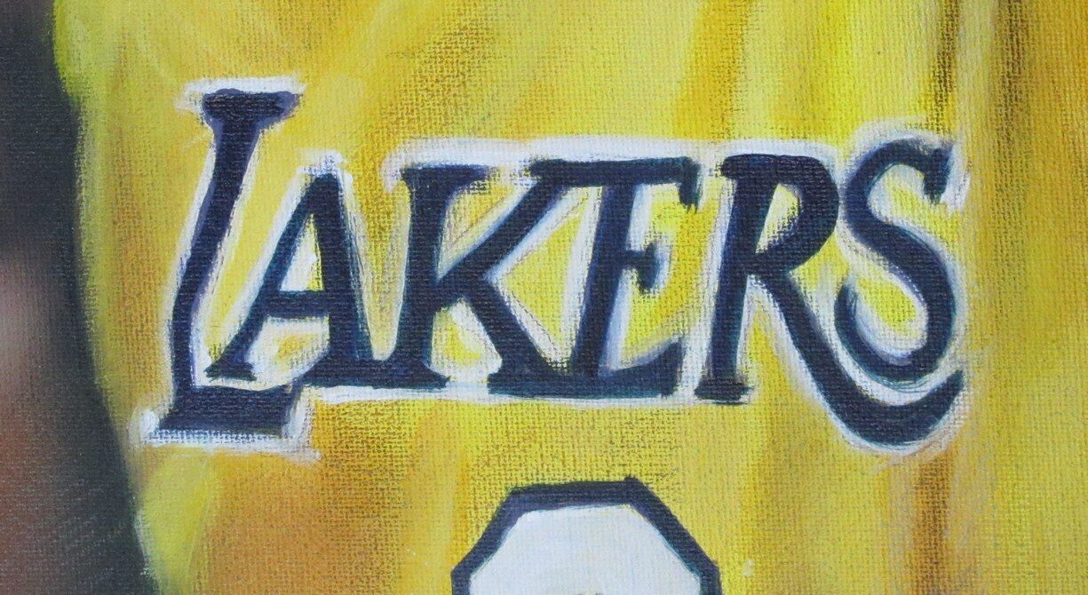 Kobe Bryant 24"X30" Mamba Canvas Hand Painted