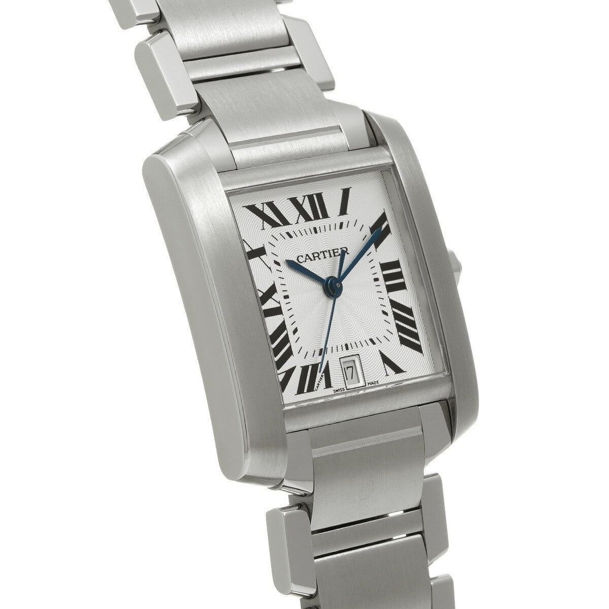 Cartier Tank Francaise Lm W51002Q3 Silver Men'S Used Watch #7117