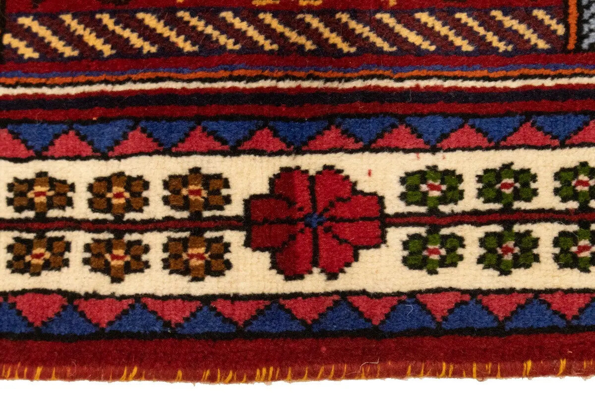 Handmade Wool Tribal Oriental Rug Equestrian