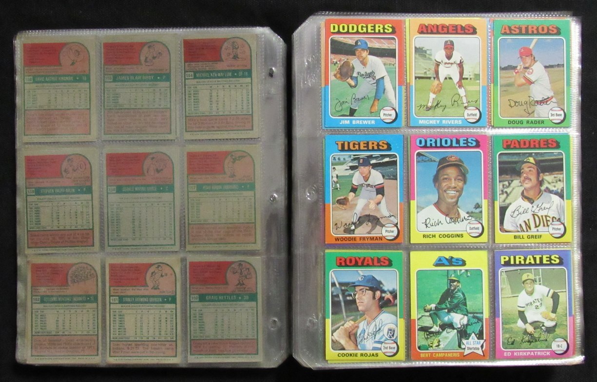 1975 Topps Baseball Card Complete Set (1-660)