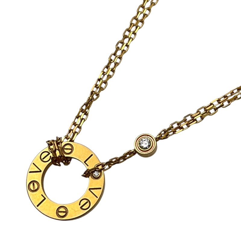 Cartier Love Circle Necklace Gold K18Yg