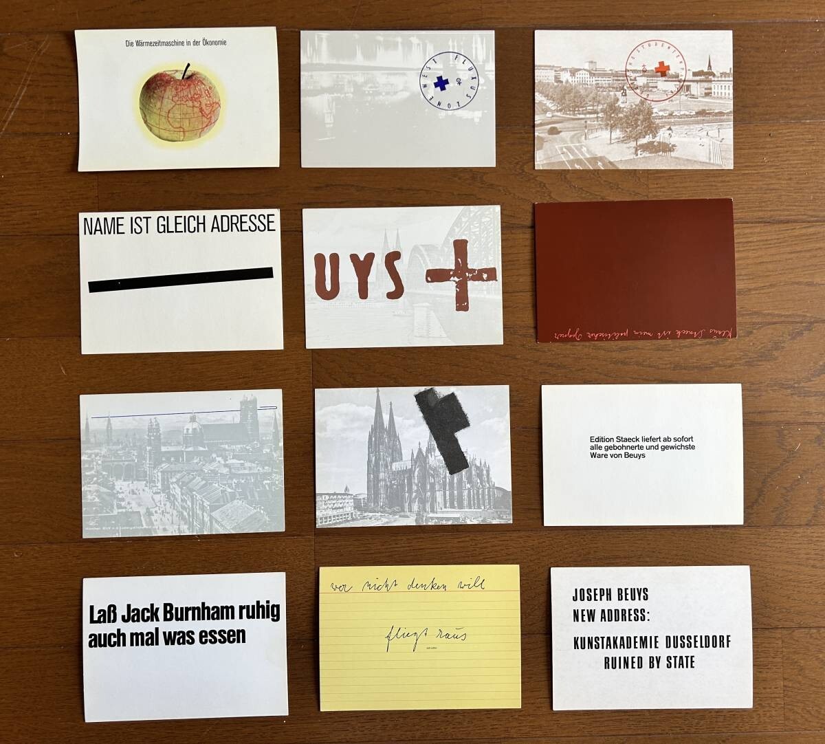 Joseph Beuys Postkarten (Postcards) 1968-1974