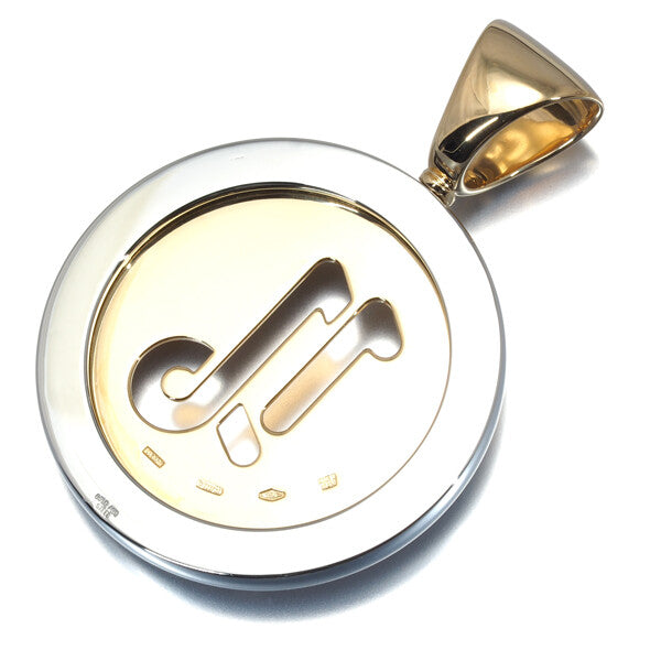 Bvlgari Pendant Capricorn Tondo Zodiac 18K 750 Yellow Gold/Stainless Steel