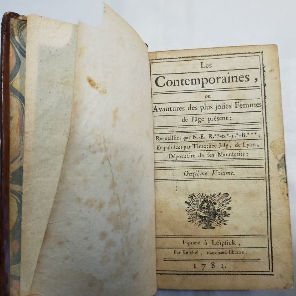Restif De La Bretonne Les Contemporaines Vol 11/12 1781 First Edition Illustrate
