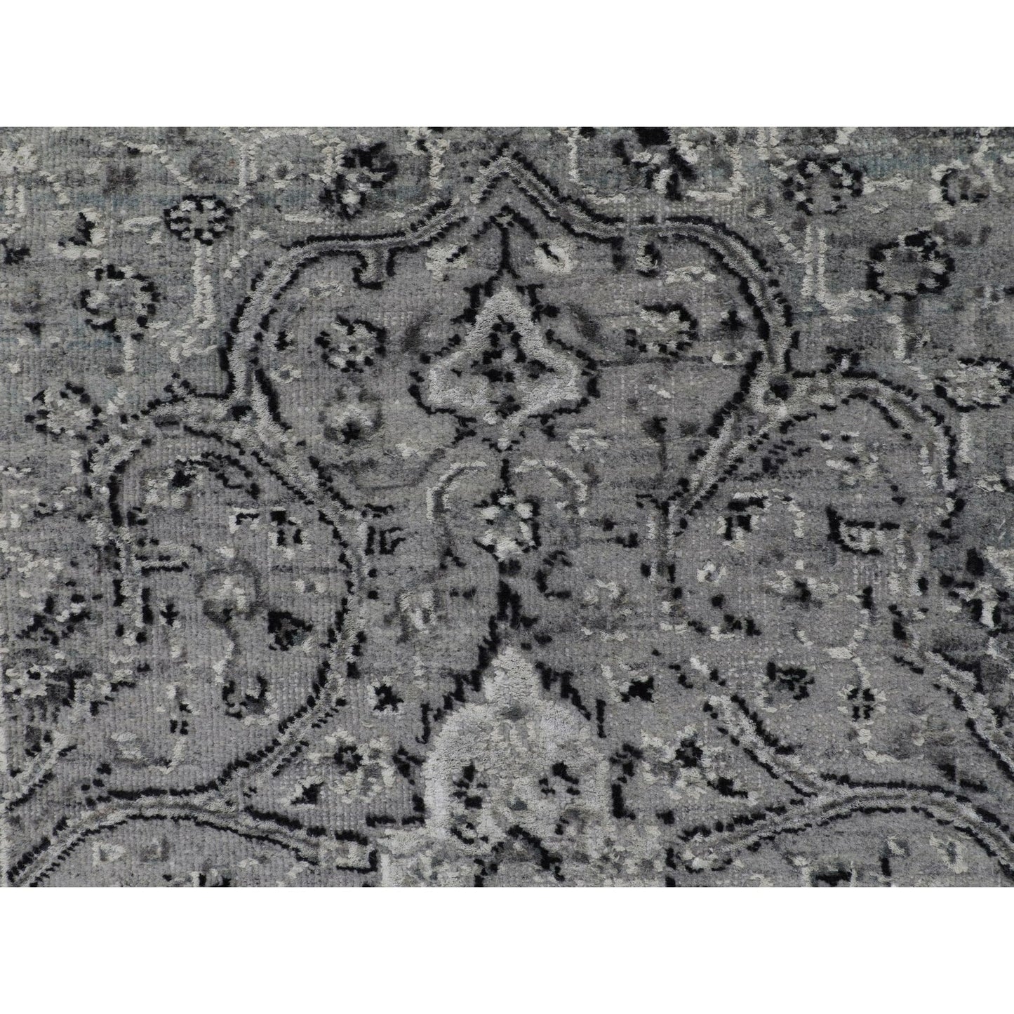 2'10"X8' Farsian Silk With Textured Wool Hand Knotted Oriental Rug