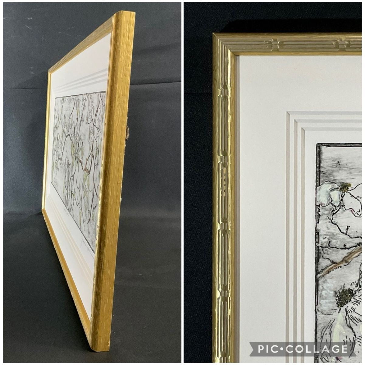 Joanne Isaac Original Etching "Dogwood Blossoms" 1980S Limited Edition Signed