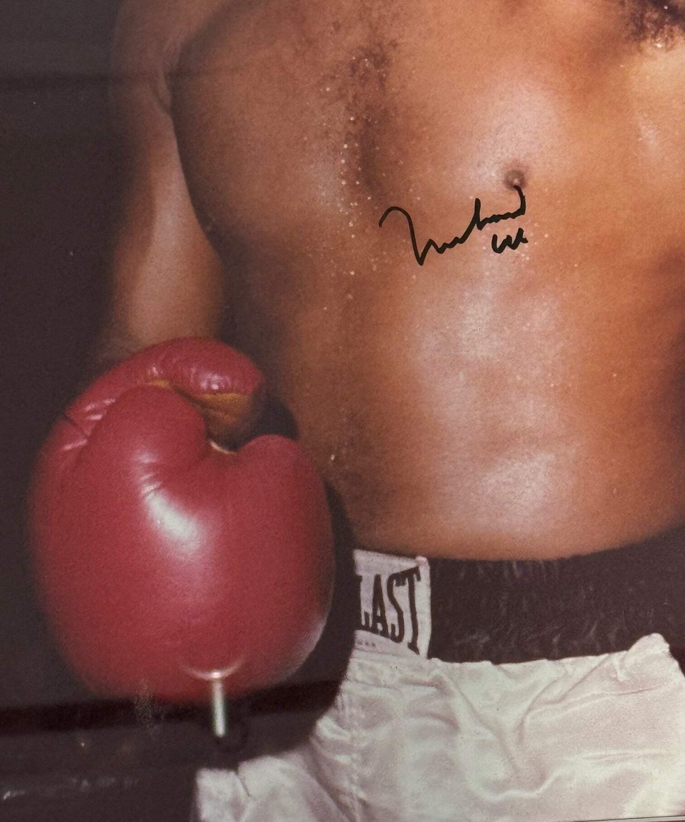 Muhammad Ali Autographed Framed 16X20 Photo (Jsa)