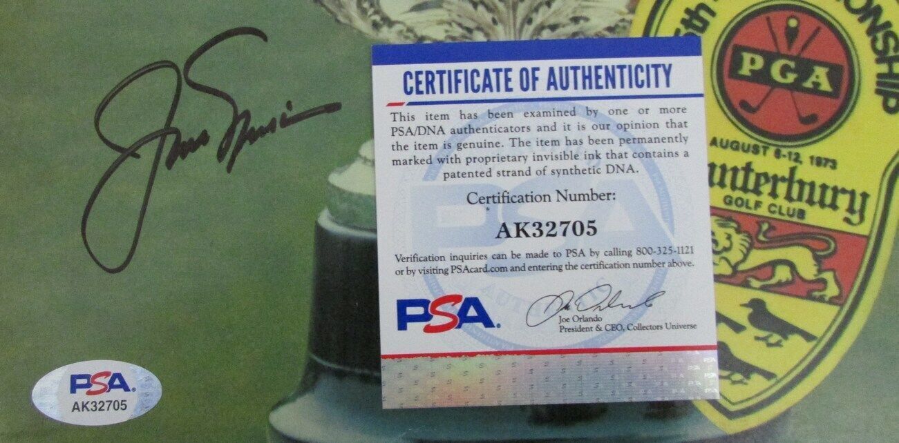 Jack Nicklaus Autographed Major Win 1973 Pga