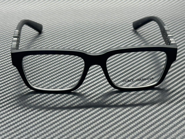 DOLCE & GABBANA DG5112 2525 Matte Black Unisex 55 mm Eyeglasses