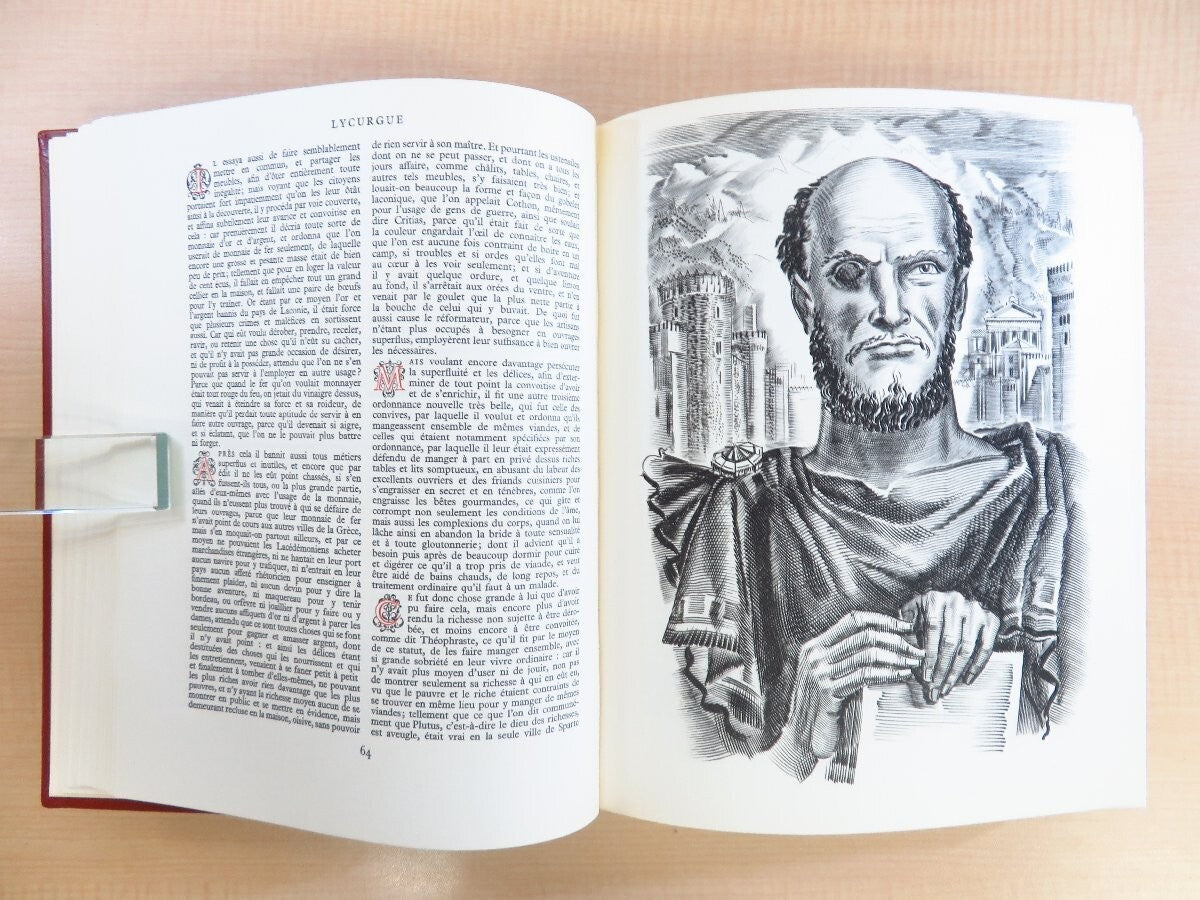 Plutarch Les Vies Des Hommes Illustres 3 Vols Complete 1967 1St Edition Limited