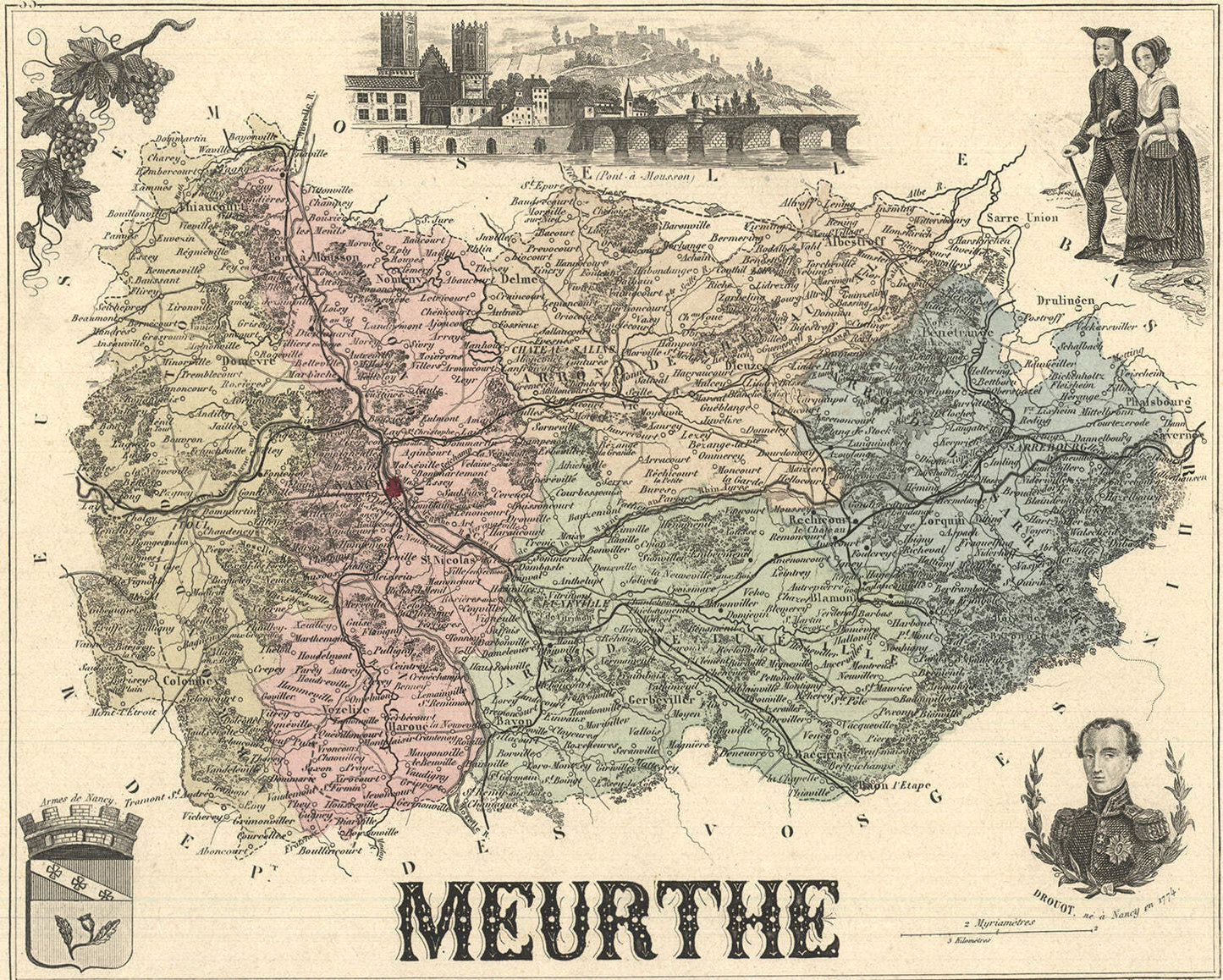 A. Vuillemin Meurthe " Lithograph 1869 Other
