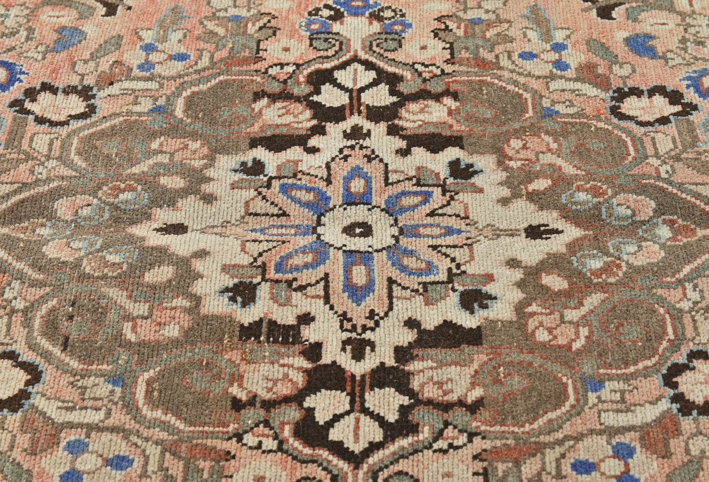 Semi-Antique Vintage Oriental Runner Rug Floral
