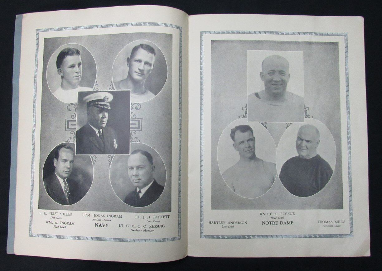 10/15/1927 Navy Vs. Notre Dame College Program