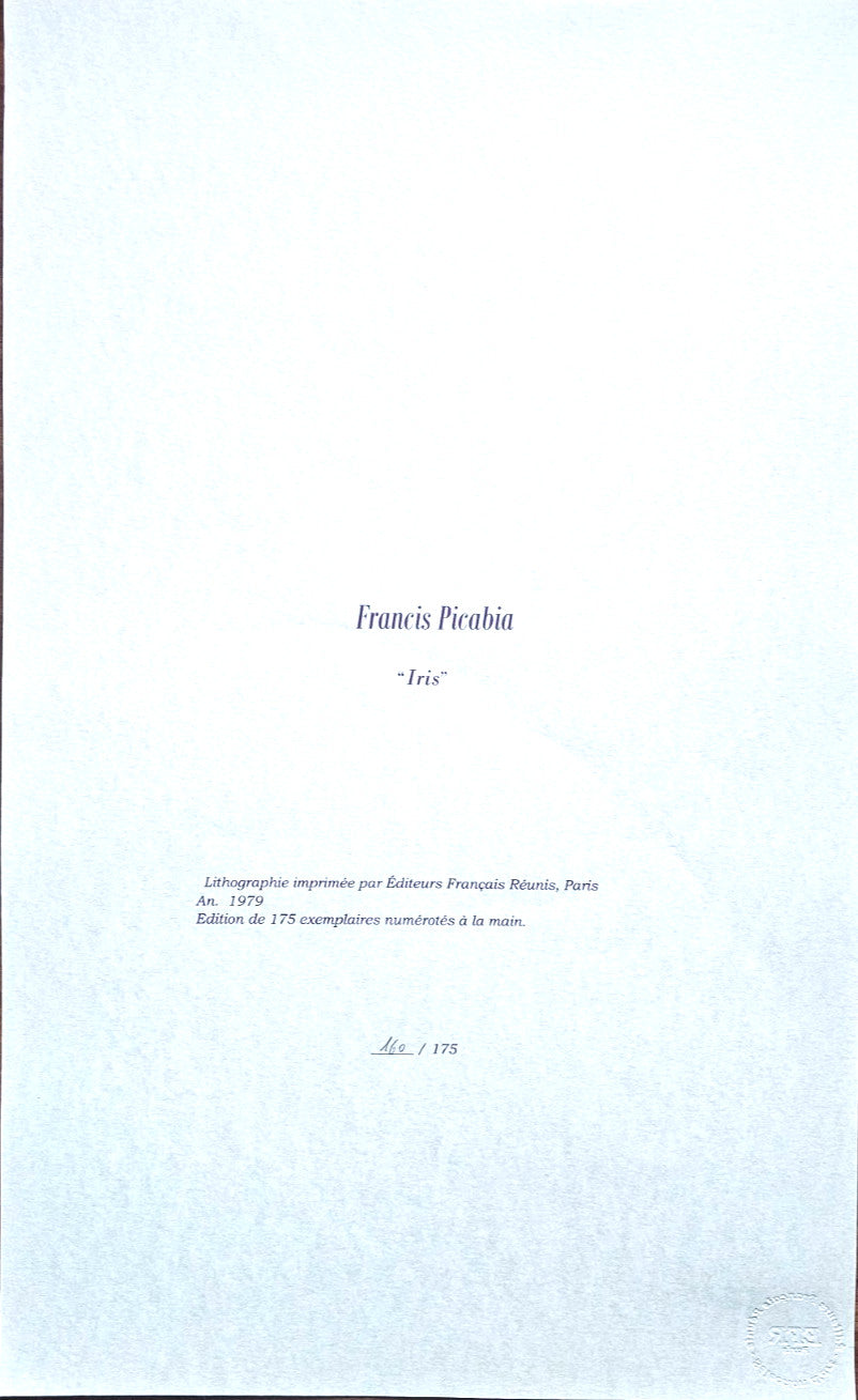 Francis Picabia Lithograph Coa Hand Numbered, Pencil, Stamped