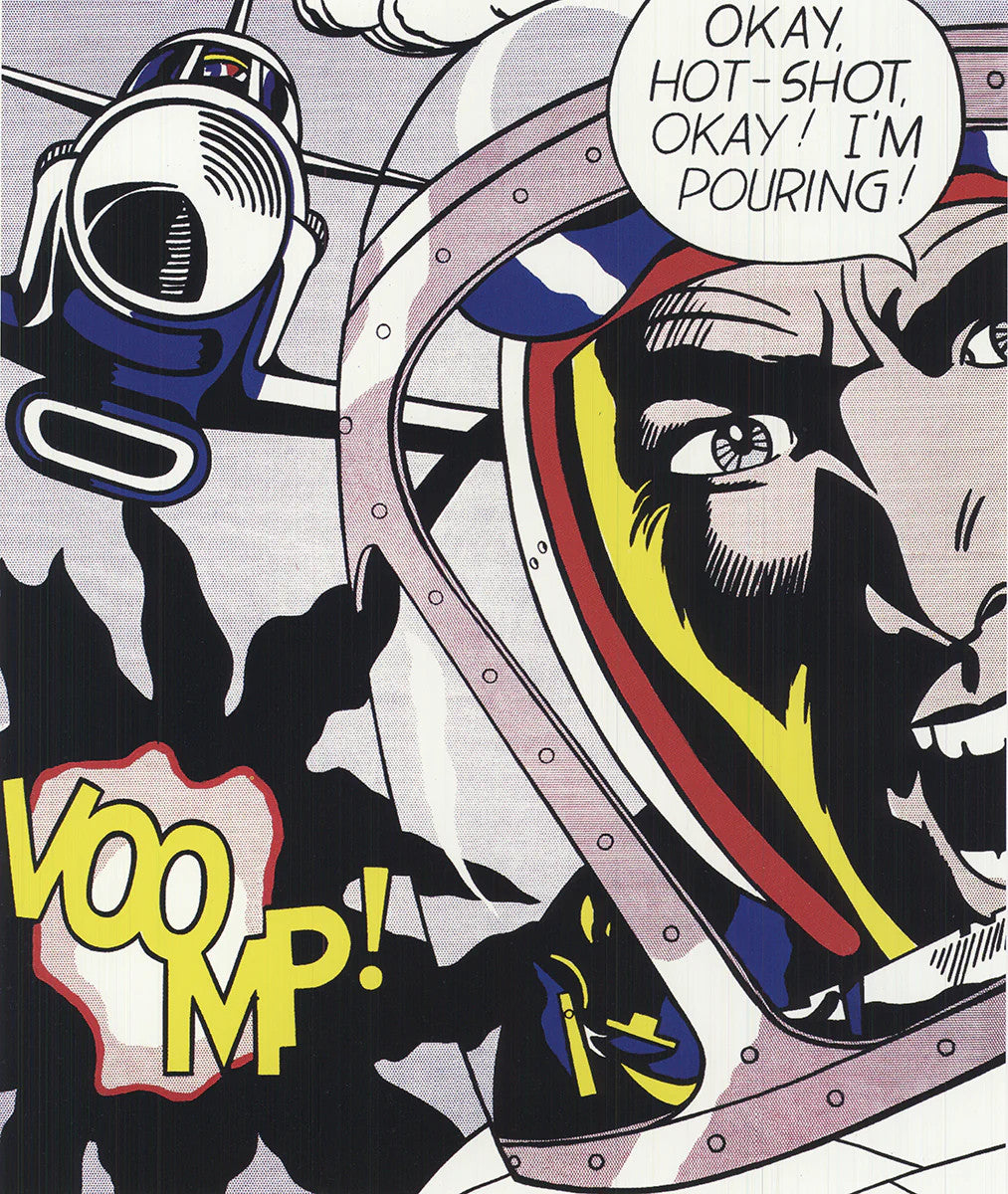 Roy Lichtenstein Okay, Hot-Shot! " Poster Pop Art