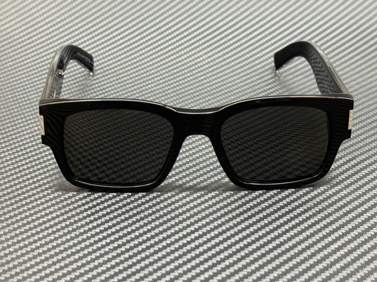 Saint Laurent Sl 617 001 Black Grey Medium Men'S