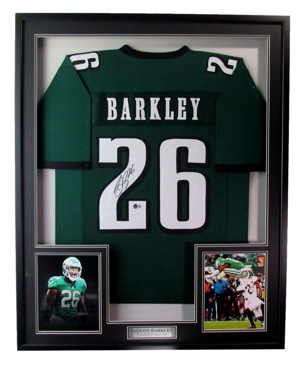 Saquon Barkley Signed/Auto Eagles Green Football