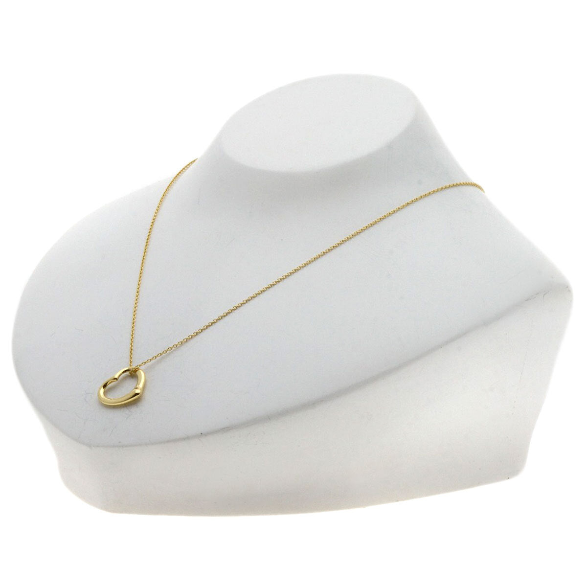 Tiffany&Co. Necklace Open Heart K18 Yellow Gold