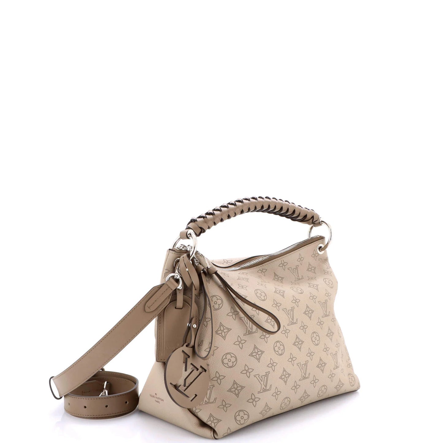 Louis Vuitton Braided Handle Beaubourg Hobo Mahina Leather Mm
