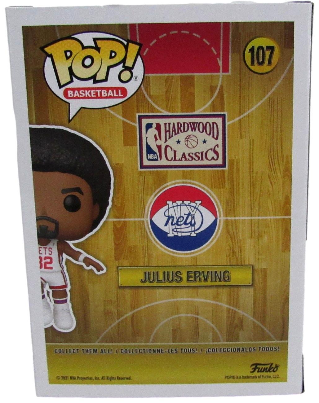 Julius Erving Hof Autographed Funko Pop! Figurine