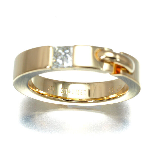 Chaumet Ring Liens Evidence Princess-Cut Diamond Us5-5.25 18K Yg