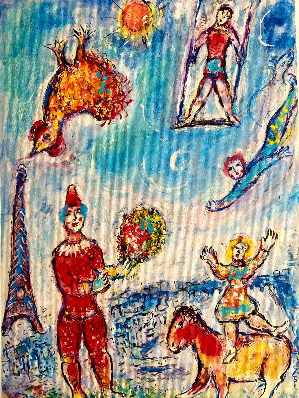 Marc Chagall Lithograph Numbered Signed Stamped